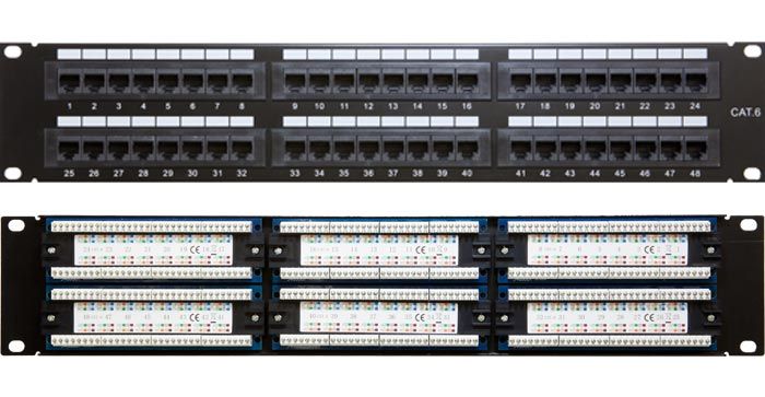 cn-kd-pp6-12-wall-mount-19in-cat6-patch-pannel-48ports-2u