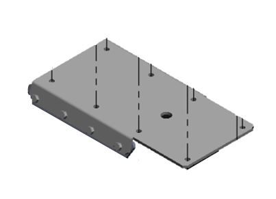 DKS DoorKing 2600-760 Base Center Plate Surface 6300