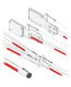 dks-doorking-1602-164-24-3-piece-aluminum-arm-assembly
