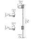 D&D QB240 Q-Bolt 40" Drop-Bolt for Vinyl/Wood Gates, Black