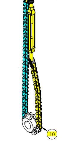 DKS DoorKing 1603-434 Chain #40 34" 68 Links Length