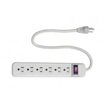 TR-POWER-STRIP POWER 6 OUTLET / 1.5ft cord Power Strip / UL Listed