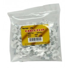 TW-HKCTH6 Hook Cable Clips w/ Nail 