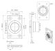 D&D 7512 SureClose Center Post Mounting Bracket-Aluminum, Dark Gray