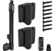 D&D 8000-1025 MagnaLatch Series 3 Hinge w/Safety Gate Latch-Kit, Black