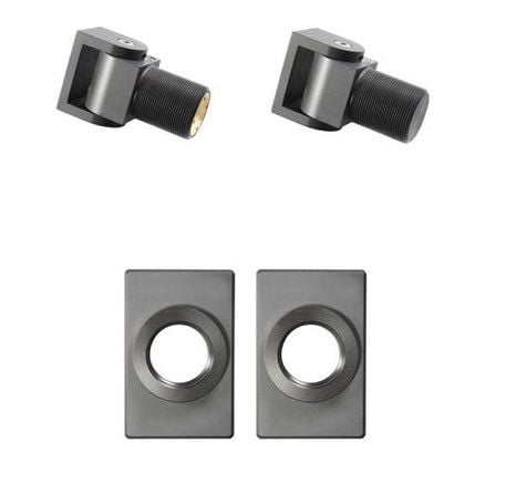 D&D 77057623 SureClose Hatch Closer + Hinge Kit, Black