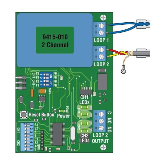 DKS DoorKing 9415-010 2-Ch LP Loop Detector