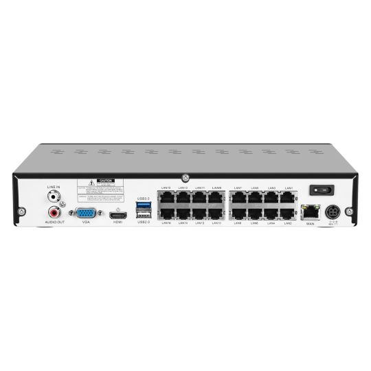 NVR-6116P16 Blue Jay 8 MP/4K 16 Ch Embedded NVR