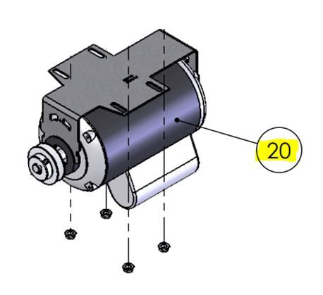 DKS DoorKing 2601-237 Motor 1 H.P. Emerson  K55BXKTM