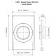 D&D 7526 SureClose Center Post Mounting Bracket-Steel, Weld-On
