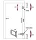D&D 7803 SureClose ConcealFit Receiver Bracket-Steel