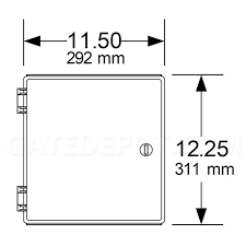 DKS DoorKing 0102-084 Medium Utility Box - Plastic Lockable