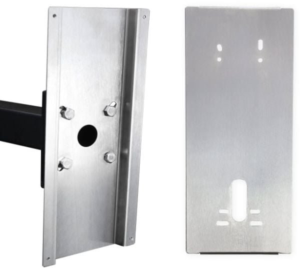 AES IBK-PED-SS-PLT Imperial panel Stainless Steel Mounting Plate