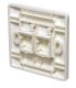 CN-KD-FP02 FLUSH MOUNT PLATES WITH SHUTTER 2PORTS 
