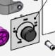 DKS DoorKing 9210-255 Knob for 1/4" Shaft Set Screw