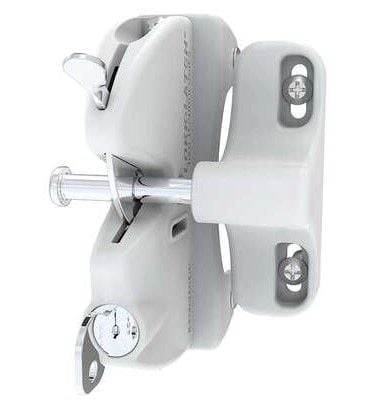 D&D LLAAW LokkLatch Series 2 Adjustable Gate Latch, White