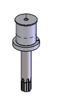 DKS DoorKing 6500-157 Dub W/Shaft Large 1HP Splined