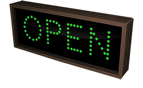 Signal-Tech 33919 "OPEN" LED Sign