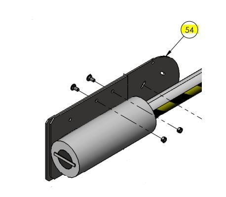 DKS DoorKing 1602-191 Plate Adjustable Counterweight