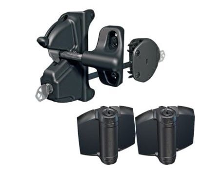 D&D 8000-1049 LokkLatch Series 2 Latch w/ Hinges Kit, Black