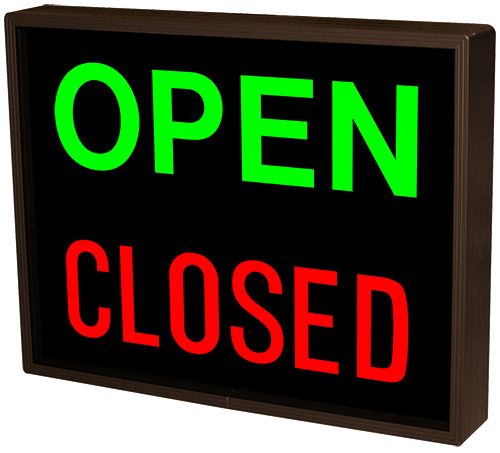 Signal-Tech 25938 "OPEN/CLOSED" LED Sign