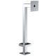 PedestalPro 33PE1-DOOR-03-304 45" Stainless Gooseneck Pedestal