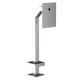  PedestalPro 33PE1-XLG-002-304 48" Stainless Gooseneck Pedestal