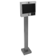 PedestalPro 33PED-BUT-003-CRS 44" Low Steel Gooseneck