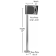 PedestalPro 72-3-12-SS 72" Heavy Duty Stainless Pedestal