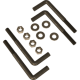 PedestalPro L-Bolt-500 L-bolt Pedestal Mounting Kit