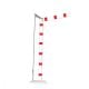 LiftMaster MA024-10RDOT 10' x 3" Articulating Aluminum Arm with Red/White Reflective DOT Tape