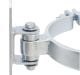 D&D CI2054 Round 8" BadAss Bolt-on Hinge, Steel, Each