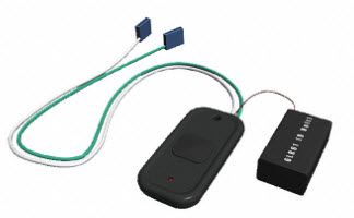 BEA 10TD433PB9V One Button, 9Volt Wired Transmitter, 433MHz