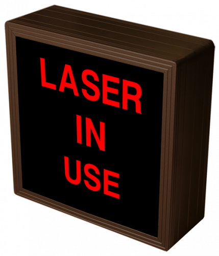 Signal-Tech 41613 "LASER IN USE" LED Sign