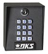 dks-doorking-1815-059-digital-lock-wiegand-lighted-black-faceplate-w-nfc