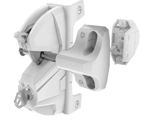 D&D LLD3KAWT LokkLatch Deluxe S3 Gate Latch Kit, White