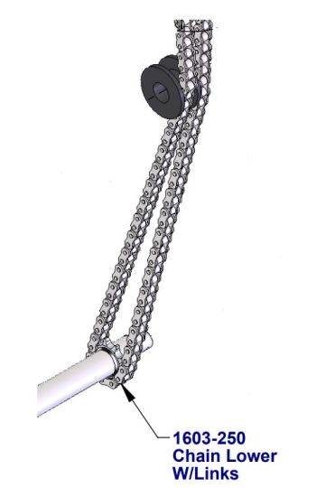 DKS DoorKing 1603-250 Chain #50 Lower Assy