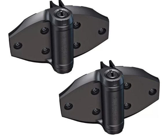 D&D 49969 TruClose Heavy-Duty Gate Hinge Kit- Black, Pair