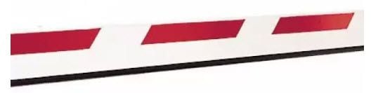 FAAC USA 428090LED.1 Rectangular Barrier Arm with LEDs 12ft 6in