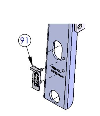 DKS DoorKing 9000-125 Release Lever Block