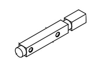All-O-Matic SHS-90FP Foot Pedal Square Hinge Shaft