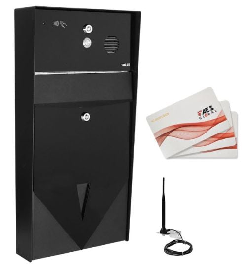AES PRIME7-LBP-US Letterbox Black w/ prox Reader