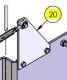 DKS DoorKing 1602-197 Bracket Cable Mount