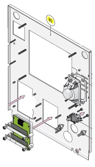 DKS DoorKing 1837-026 Subplate Flush 8 Line
