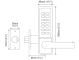 D&D DD94194 CodeLocks CL410 Gate Box Kit, SS