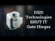D&D CI3975 Shut It BadAss Uphill Strap Hinge Set