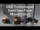 D&D 7525 SureClose Flush Mount Post Bracket-Steel, Weld-On