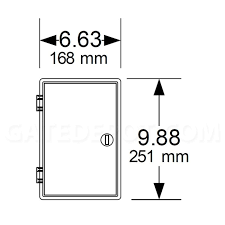 DKS DoorKing 0102-083 Small Utility Box - Plastic Lockable