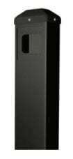 BEA 10BOLLARDBLK Push Plate Bollard, 4.5