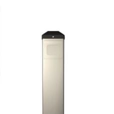BEA 10BOLLARDSLV Push Plate Bollard, 4.5 Round or 4.75" Square